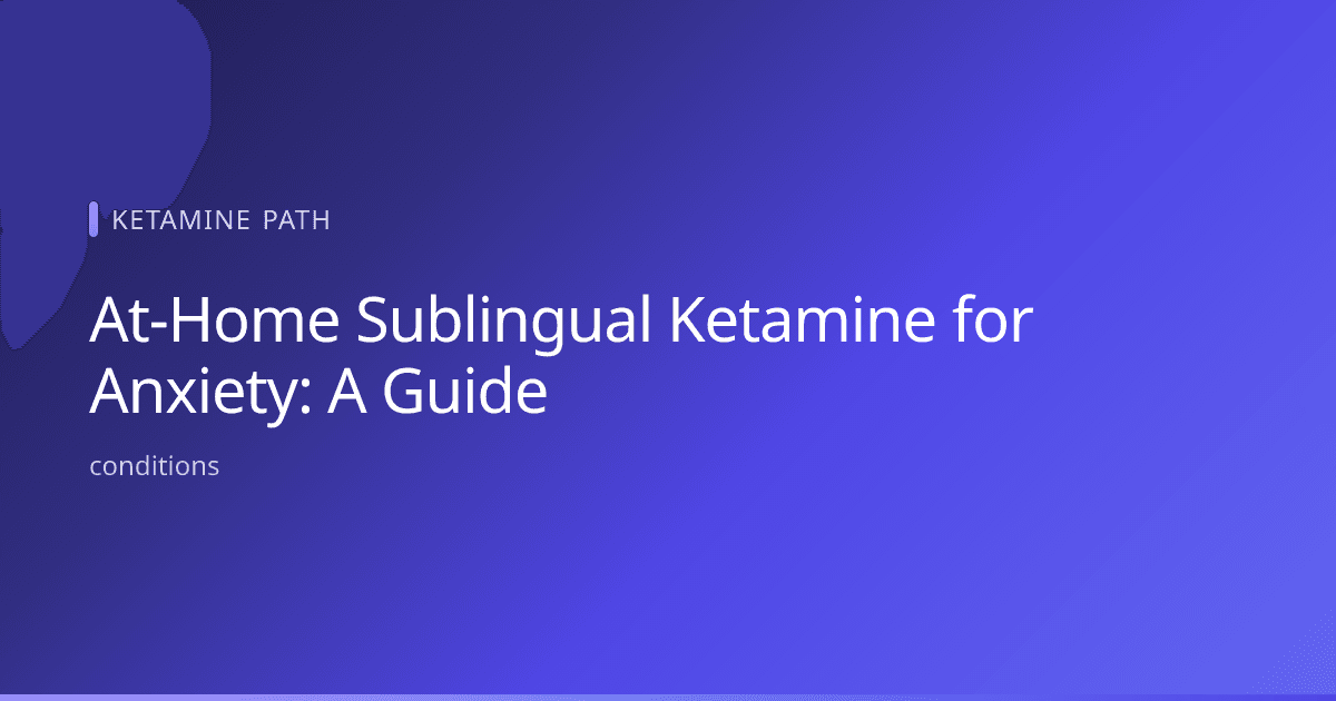 Patient holding a sublingual ketamine lozenge at home during a telehealth anxiety treatment session