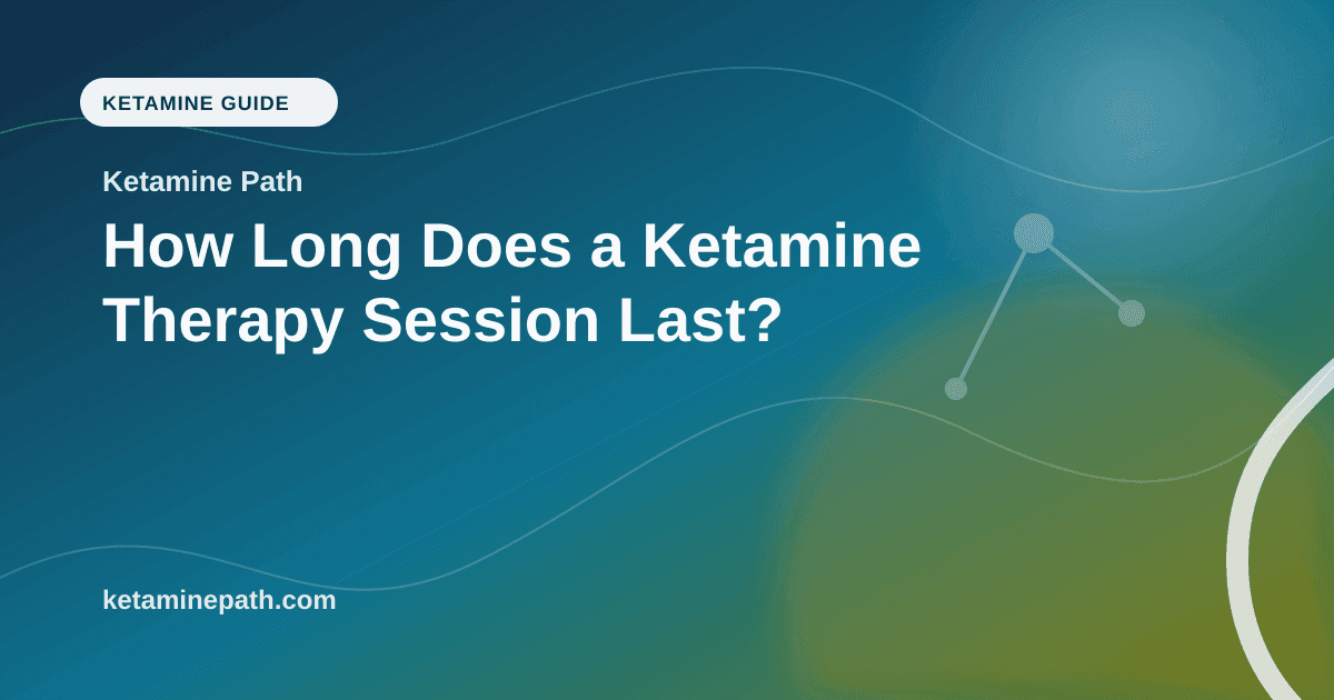 How Long Does a Ketamine Therapy Session Last? article visual for Ketamine Path