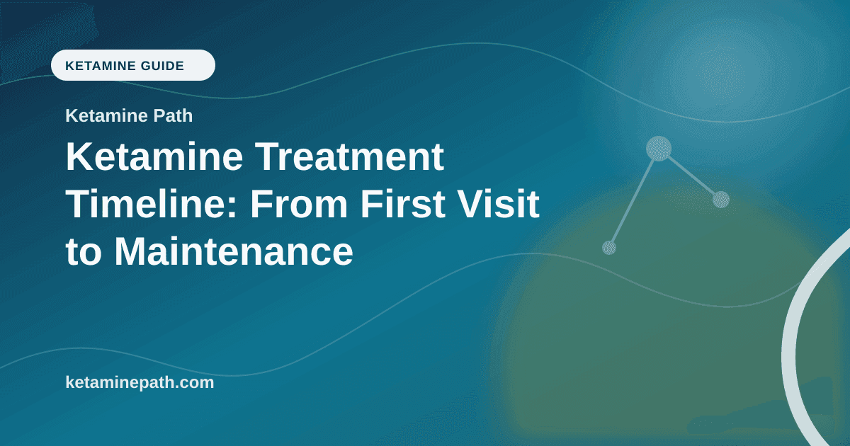 Ketamine Treatment Timeline: From First Visit to Maintenance article visual for Ketamine Path