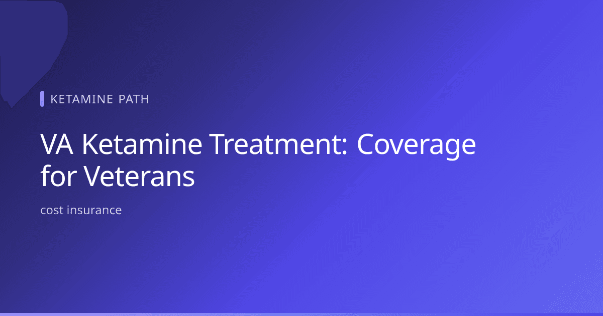Military veteran meeting with a VA mental health provider to discuss ketamine treatment coverage and access