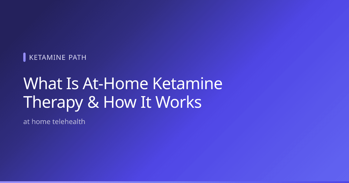 Patient taking a prescribed sublingual lozenge at home during an at-home ketamine therapy telehealth session