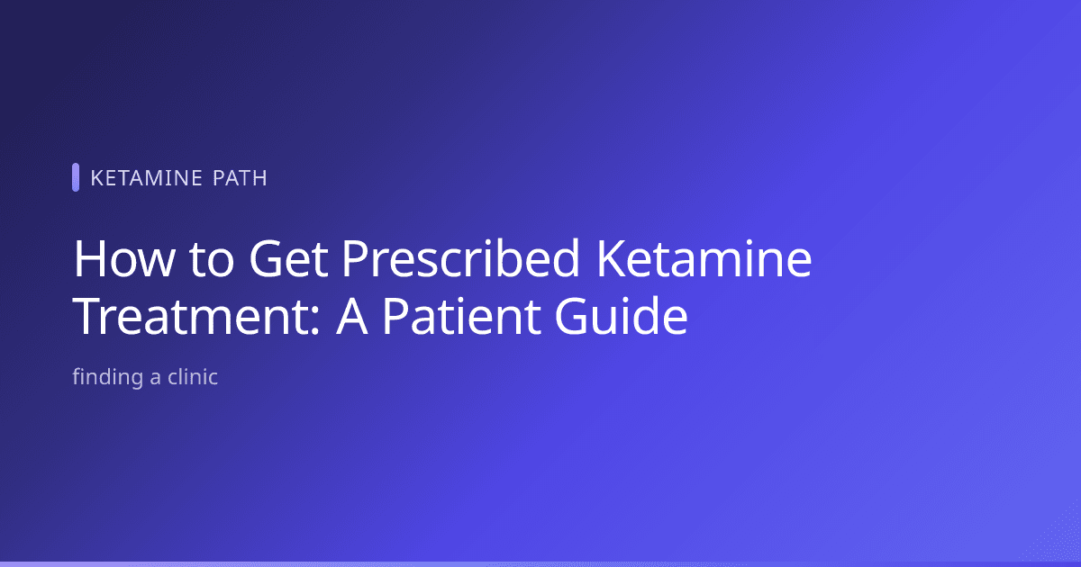 Patient consulting a clinician about how to get prescribed ketamine treatment during a medical evaluation